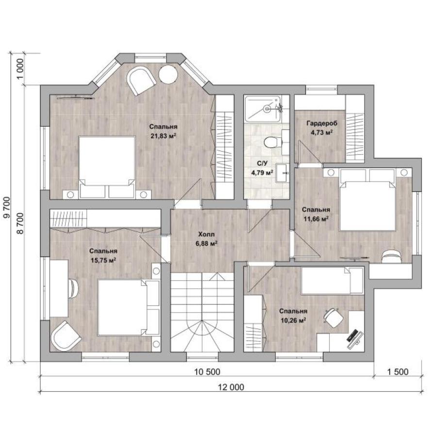 Планировка дома Санторини