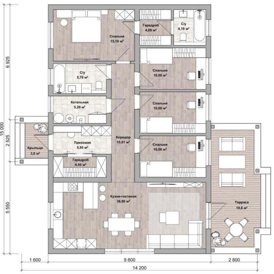 Планировка дома Ламбери