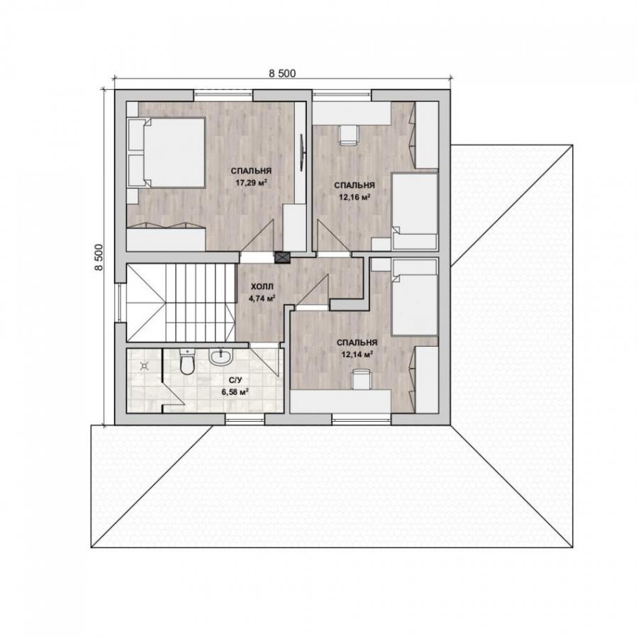 Планировка дома Реймс