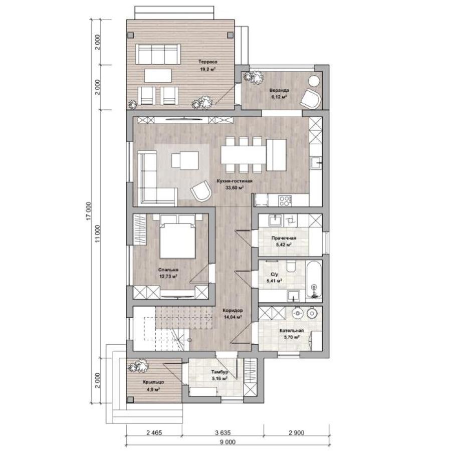 Планировка дома Ленстер