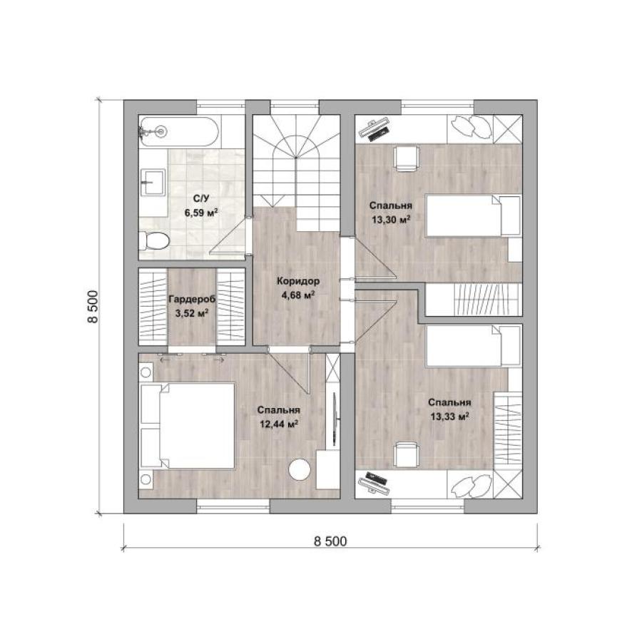 Планировка дома Шато