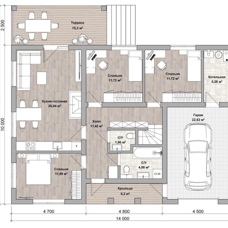 Планировка дома Басфорд